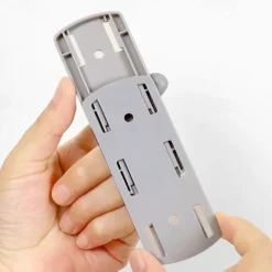 6pcs Wall-Mounted Holder Punch-Free Plug Fixer Self-Adhesive Socket Fixer Seamless Power Strip Holder Home Cable Wire Organizer Racks