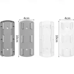 6pcs Wall-Mounted Holder Punch-Free Plug Fixer Self-Adhesive Socket Fixer Seamless Power Strip Holder Home Cable Wire Organizer Racks