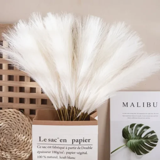 5pcs Wedding Mini Pampas Reed Grass INS Wind Simulated Flower Factory Home Decoration Wholesale Artificial Flowers