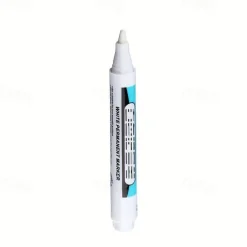 1/2Pcs White Permanent Paint Pen Set For Wood Rock Plastic Leather Glass Stone Metal Canvas Ceramic Deep Hole Marker 0.7mm