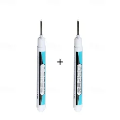1/2Pcs White Permanent Paint Pen Set For Wood Rock Plastic Leather Glass Stone Metal Canvas Ceramic Deep Hole Marker 0.7mm