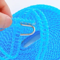 3PCS Windproof Nylon Clothes Drying Rope Pink Blue Green Adjustable Clothes Drying Rope Travel Clothing Line Portable Laundry Line Suitable For Indoor And Outdoor Camping Family Hotels