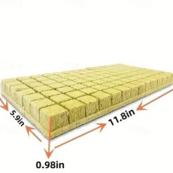 100pcs/bag Mini Compress Base Practical Rockwool Cubes Multifunction Media Blocks Garden Hydroponic Grow Soilless Cultivation 25x25x25mm