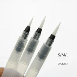3pcs/Lot Refillable Water Brush Ink Pen For Water Color Calligraphy Drawing Painting Illustration Pen Office Stationery