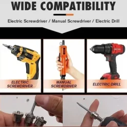 10pcs25mm/Set Magnetic Positioning Screwdriver Bits Head Woodworking Screw Hex Shank Positioning Bit batch Head