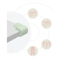 10pcs/pack Non-sticking Anti-collision Corner Protecter Children's Table Bed Corner Protection Baby Proofing Edge and Corner Guards Foam