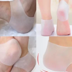 2Pcs/pair Feet Care Socks Silicone Moisturizing Gel Heel Socks Foot Skin Care Protectors Anti cracking Heel Protector Pain Relief