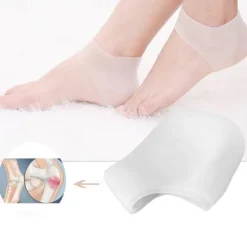 2Pcs/pair Feet Care Socks Silicone Moisturizing Gel Heel Socks Foot Skin Care Protectors Anti cracking Heel Protector Pain Relief