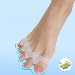 2Pcs/pair Silicone Finger Toe Protector Toe Separators Stretchers Straightener Bunion Protector Pain Relief Foot Care