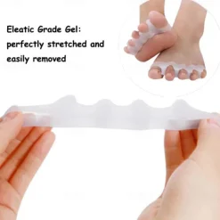 2Pcs/pair Silicone Finger Toe Protector Toe Separators Stretchers Straightener Bunion Protector Pain Relief Foot Care