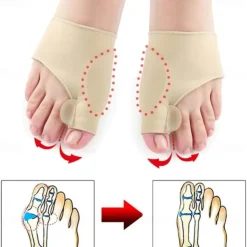 2Pcs/pair Toe Separator Hallux Valgus Bunion Corrector Hammer Toe Straightener Foot Pain Relief Orthopedic Pedicure Tools Foot Care