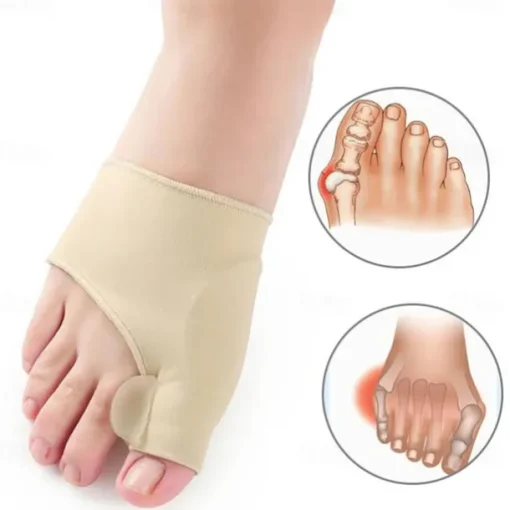 2Pcs/pair Toe Separator Hallux Valgus Bunion Corrector Hammer Toe Straightener Foot Pain Relief Orthopedic Pedicure Tools Foot Care