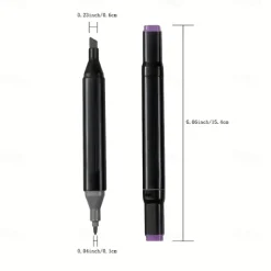 12pcs-262pcs Color Art Markers Double-ended Sketch Markers Set For Drawing Comics Design HalloweenThanksgiving And Christmas Gift