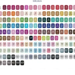 12pcs-262pcs Color Art Markers Double-ended Sketch Markers Set For Drawing Comics Design HalloweenThanksgiving And Christmas Gift