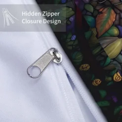 2PCS/3PCS Retro Retro Abstract Fire Dragon Pattern Bed Set Duvet Cover Lightweight and Soft Suitable for Adult and Child Big Bed Small Bed Set