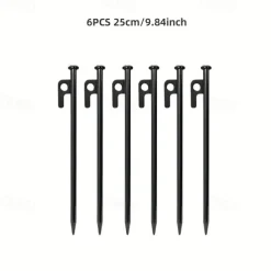 4pcs/6pcs Solid Bold Extended Outdoor Camping Nail Awning Tent Camping with Steel Nail Beach Camp Nail