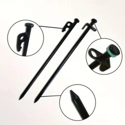 4pcs/6pcs Solid Bold Extended Outdoor Camping Nail Awning Tent Camping with Steel Nail Beach Camp Nail
