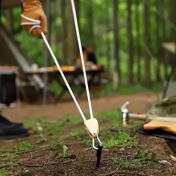 4pcs/6pcs Solid Bold Extended Outdoor Camping Nail Awning Tent Camping with Steel Nail Beach Camp Nail