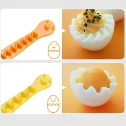 2Pcs/set Fancy Cut Eggs Cooked Eggs Cutter Home Boiled Eggs Creative Cooking Tools Bento Mold Kitchen Gadgets Accessories Cocina
