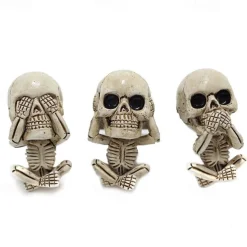 3pcs/set Resin Skull Air Freshener Clip Set - Creative Car Vent Decoration - Home Fragrance Diffuser