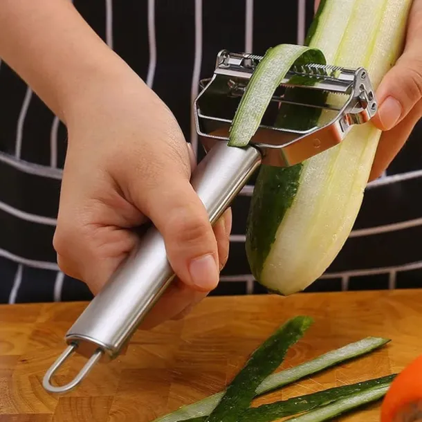 Peeler Stainless Steel Double Layer Multifunction Vegetables and Fruit Grater Home Kitchen Tool