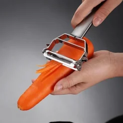 Peeler Stainless Steel Double Layer Multifunction Vegetables and Fruit Grater Home Kitchen Tool