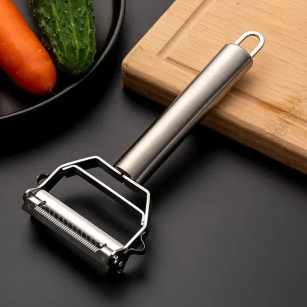 Peeler Stainless Steel Double Layer Multifunction Vegetables and Fruit Grater Home Kitchen Tool