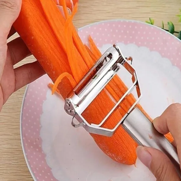 Peeler Stainless Steel Double Layer Multifunction Vegetables and Fruit Grater Home Kitchen Tool