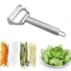 Peeler Stainless Steel Double Layer Multifunction Vegetables and Fruit Grater Home Kitchen Tool