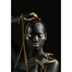 People Modern Art Prints Wall Art Abstract Painting Black Gold Canvas Prints Rolled Canvas Prints No Frame Unframed Unstretched