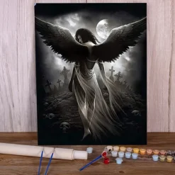 People Wall Art Canvas Girl Wings Prints and Posters Pictures Decorative Fabric Painting For Living Room Pictures No Frame