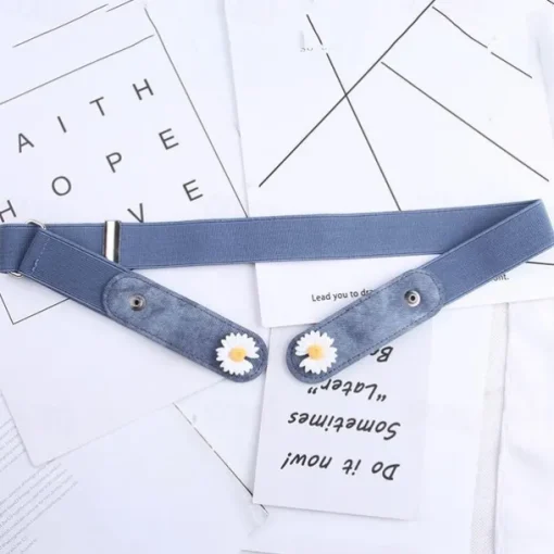 Perforated Free Belt With No Marks, Women'S Summer Jeans Are Versatile, Elastic And Decorative, Invisible Women'S Waist