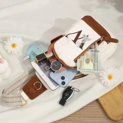 Personalized Crossbody Bag Custom Best Gift for Mom – Custom Letter Design, Large Capacity Shoulder Bag for Travel, Daily Use, Camping, Unique Gift for Lover, Family, or Friends