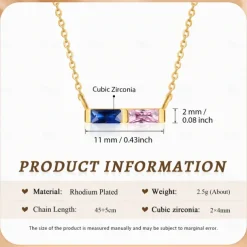 Personalized Custom Birthstone Necklace Custom Best Gift for Mom Jewelry with Unique Birthstone for Wife or Partner