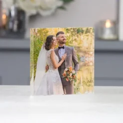 Personalized Graduation Photo Block Acrylic Custom Glass Photo Block Acrylic Block Photo Crystal Wedding Gift Birthday Father's Day Weddings