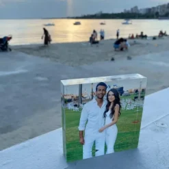 Personalized Graduation Photo Block Acrylic Custom Glass Photo Block Acrylic Block Photo Crystal Wedding Gift Birthday Father's Day Weddings