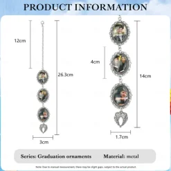 Personalized Graduation Tassel Photo Charm, Custom Memorial Best Graduation Gift,Charm with Angel Wings Unique Keepsake for Friends or Yourself, Perfect for Graduation, Birthday, Christmas