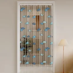 PEVA Long Clear Shower Curtain, 180x200cm 70"x79" Waterproof Lightweight Fish Shower Curtain Liner, Fashion Bath Shower Curtains with 12 Grommets Hooks for Bathtub Bathroom