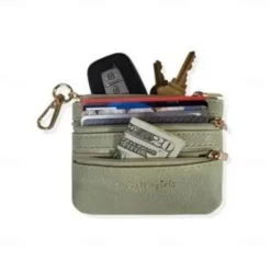 Phone Strap with Zippered Pouch Adjustable Nylon Canvas Crossbody Lanyard Detachable Wristlet & Innovative Hanging Phone Card