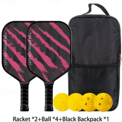 Pickleball Paddle Carbon Fiber Material Pickleball Sports Set