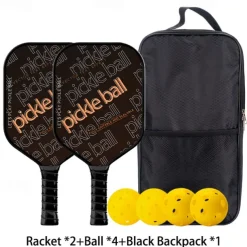 Pickleball Paddle Carbon Fiber Material Pickleball Sports Set