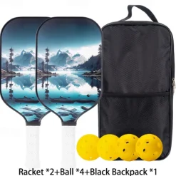 Pickleball Paddle Carbon Fiber Material Pickleball Sports Set