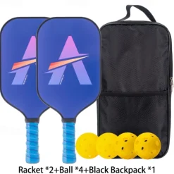 Pickleball Paddle Carbon Fiber Material Pickleball Sports Set