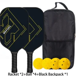 Pickleball Paddle Carbon Fiber Material Pickleball Sports Set