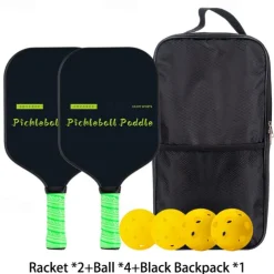 Pickleball Paddle Carbon Fiber Material Pickleball Sports Set