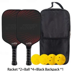 Pickleball Paddle Carbon Fiber Material Pickleball Sports Set