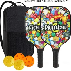 Pickleball Paddle Glass Fiber Material Pickleball Sports Set