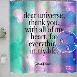 4-Piece Shower Curtain Set,180cm*180cm(70"*70")Waterproof Polyester with 12 Hooks, Non-Slip Toilet Lid Cover & Sturdy Bath Mat for Bathroom Decoration