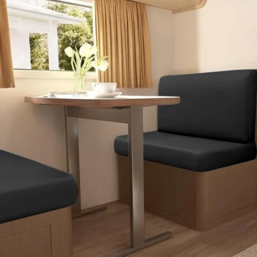 2-Piece Stretch RV Dinette Cushion Covers Milk Silk Sofa Cushion Covers - Perfect for RV Seats, Sofa Pads, and Banquette Cushions - Soft, Durable, and Easy to Install