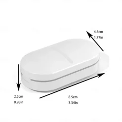 Pill Cutter, Pill Splitter Pill Cutter for Small or Large Pills, Cuts Vitamins Tablets, Portable Pretty Pill Crusher for Purse Pocket Blue